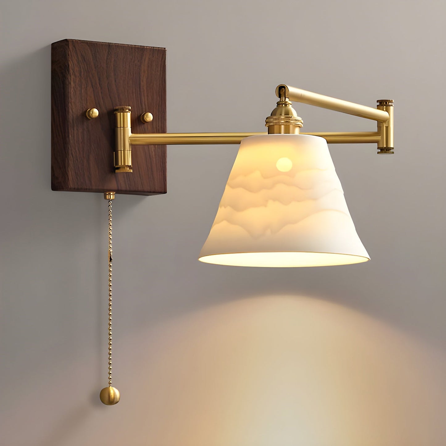Ceramic Wall Lamp | Geometry Design | White