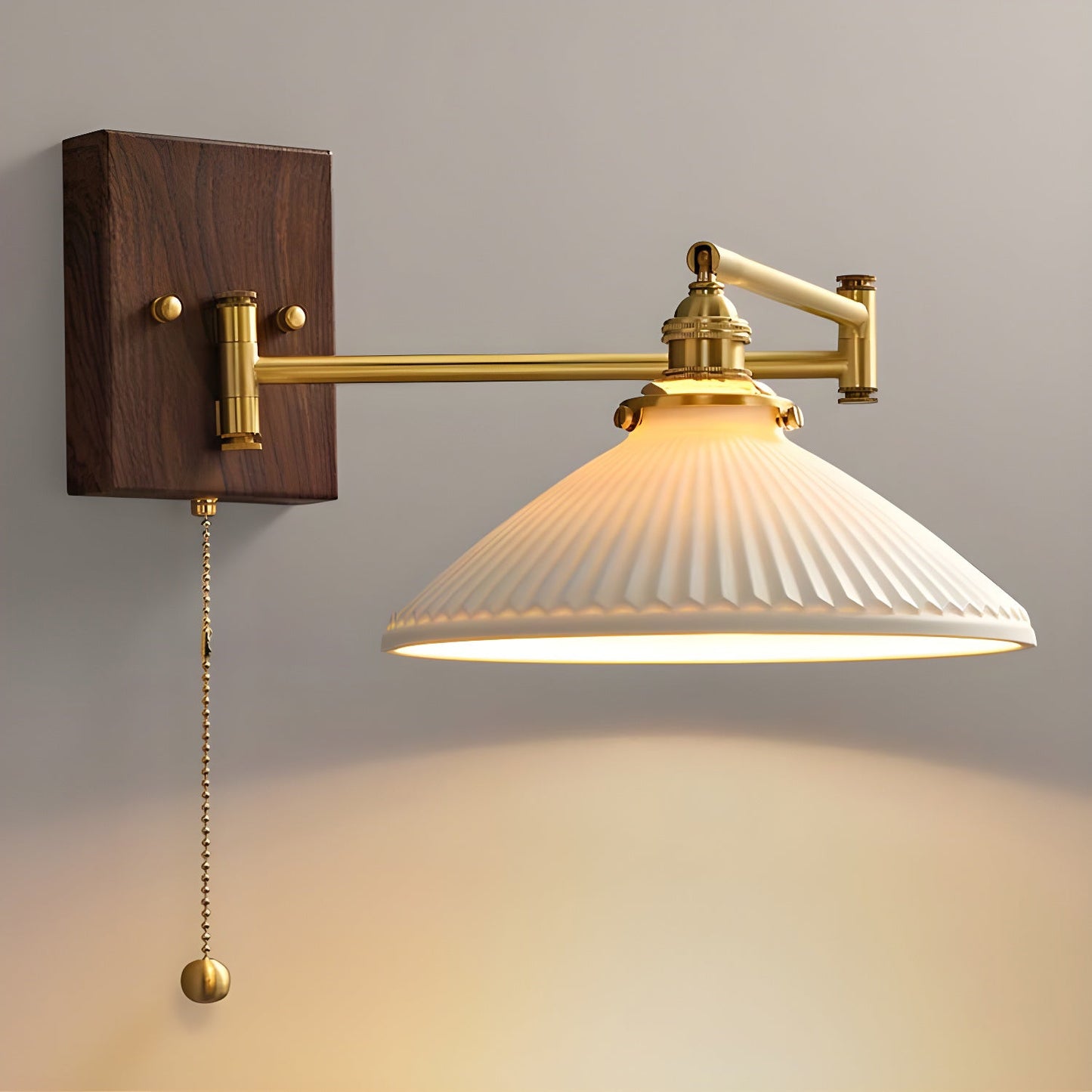 Ceramic Wall Lamp | Geometry Design | White