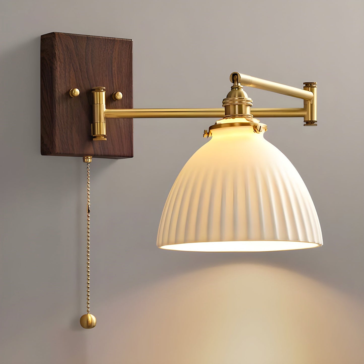 Ceramic Wall Lamp | Geometry Design | White