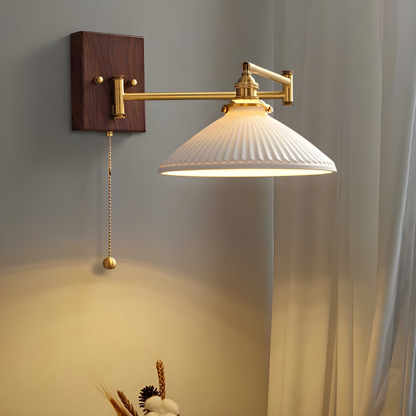 Ceramic Wall Lamp | Geometry Design | White