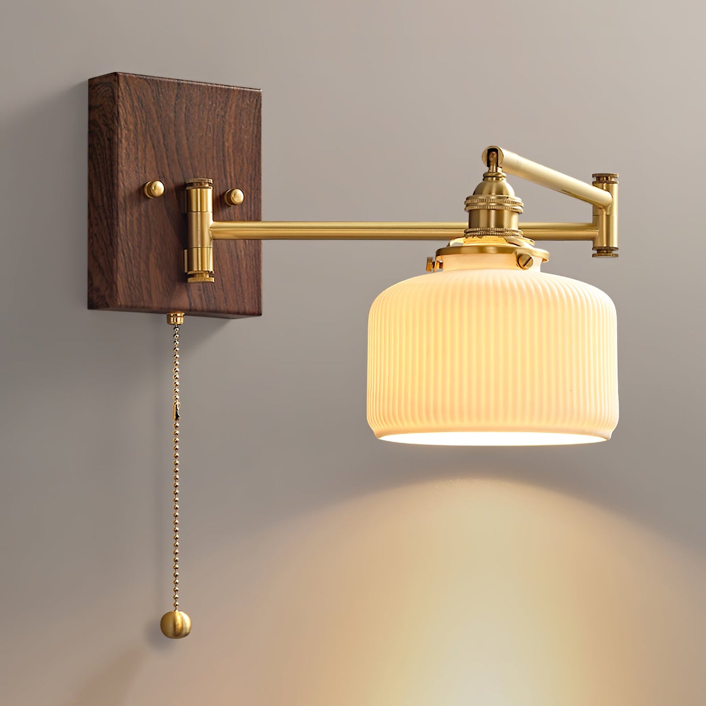 Ceramic Wall Lamp | Geometry Design | White