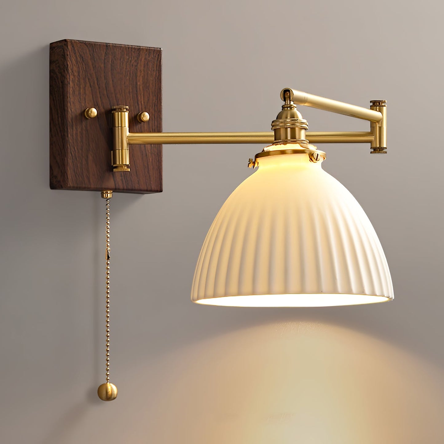 Ceramic Wall Lamp | Geometry Design | White
