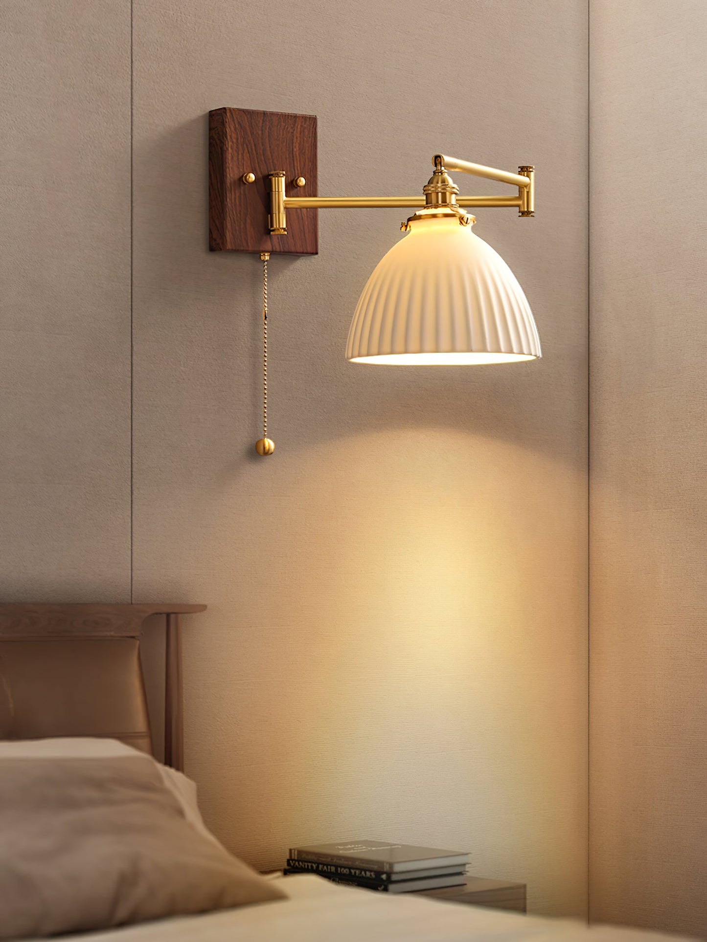 Ceramic Wall Lamp | Geometry Design | White