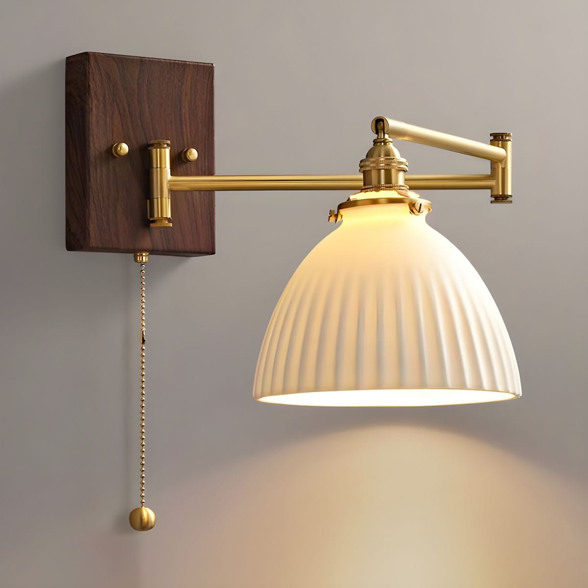 Ceramic Wall Lamp | Geometry Design | White