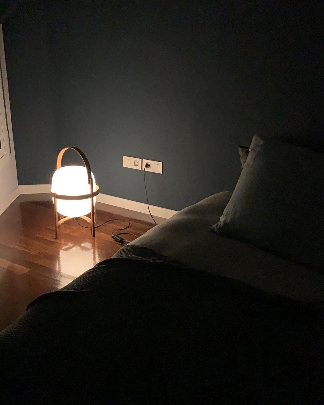 Portable Glass Table Lamp | Wood & Glass | Ash or Walnut Finish