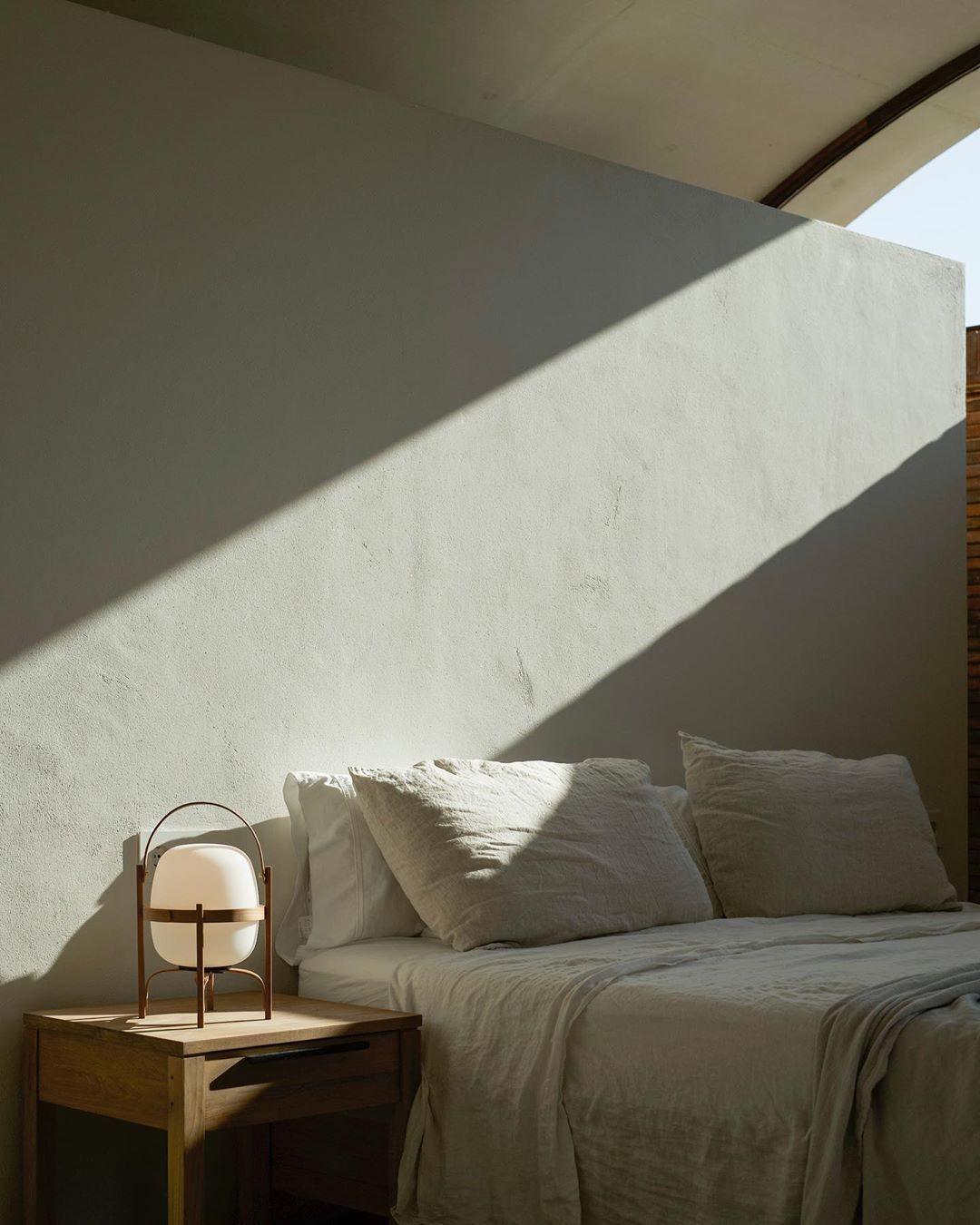 Portable Glass Table Lamp | Wood & Glass | Ash or Walnut Finish
