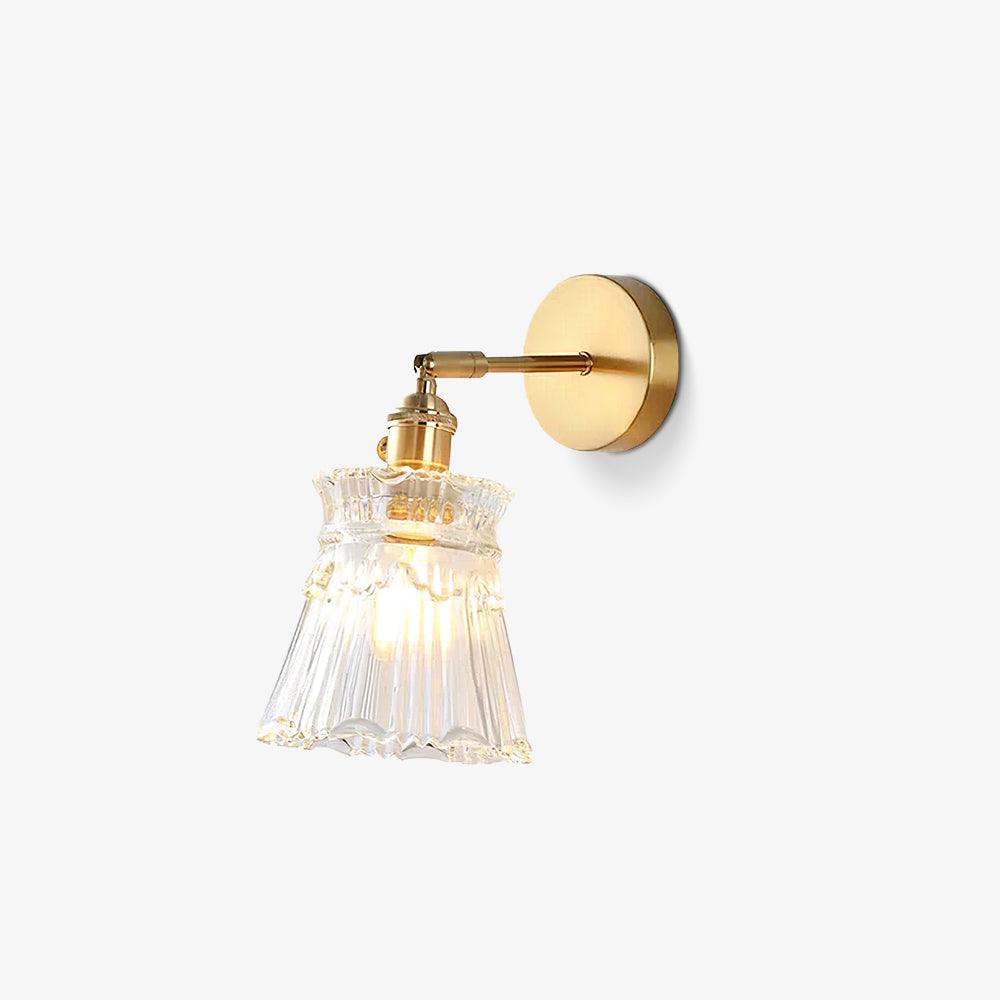 Chaika Wall Lamp | Glass & Brass | Clear