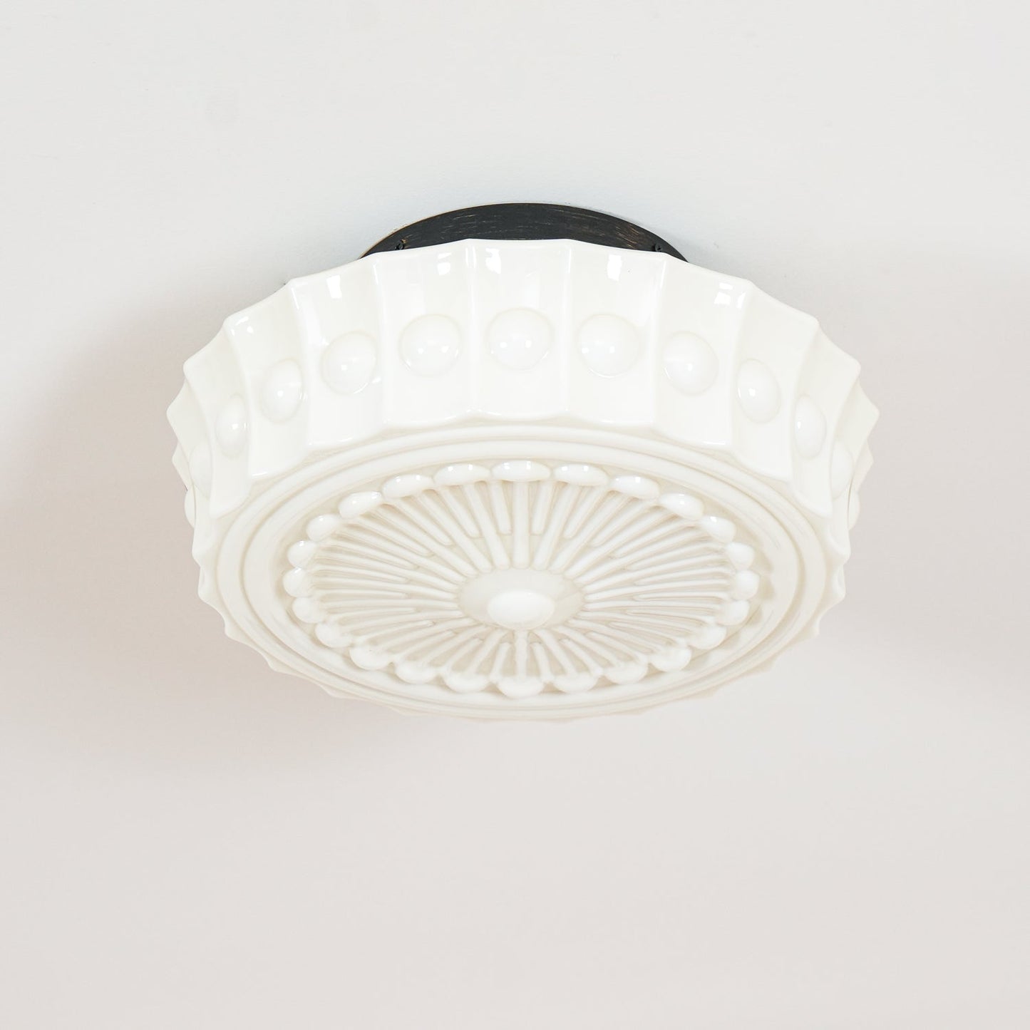 Charles Edwards Ceiling Lamp | Metal & Glass | Black Finish