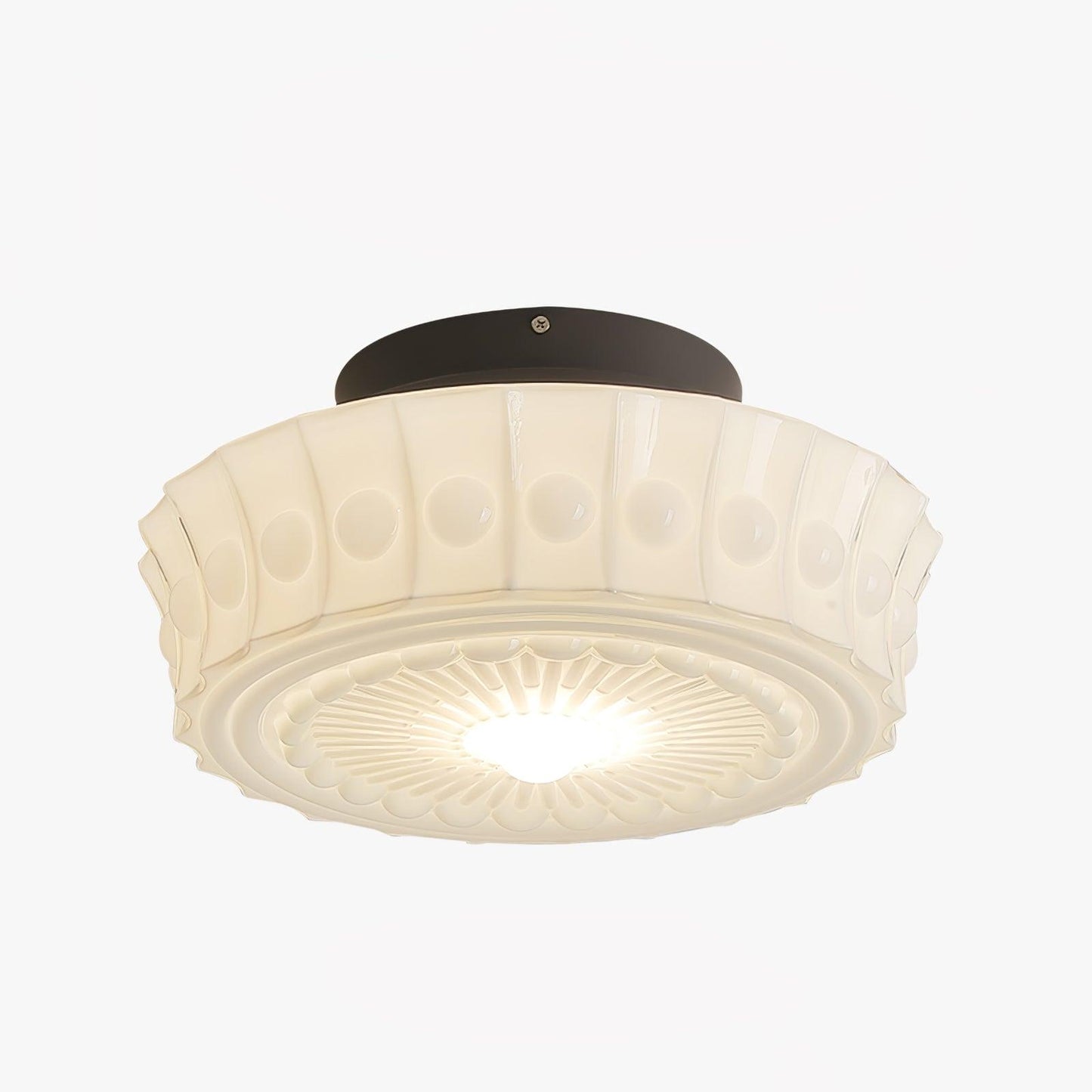 Charles Edwards Ceiling Lamp | Metal & Glass | Black Finish