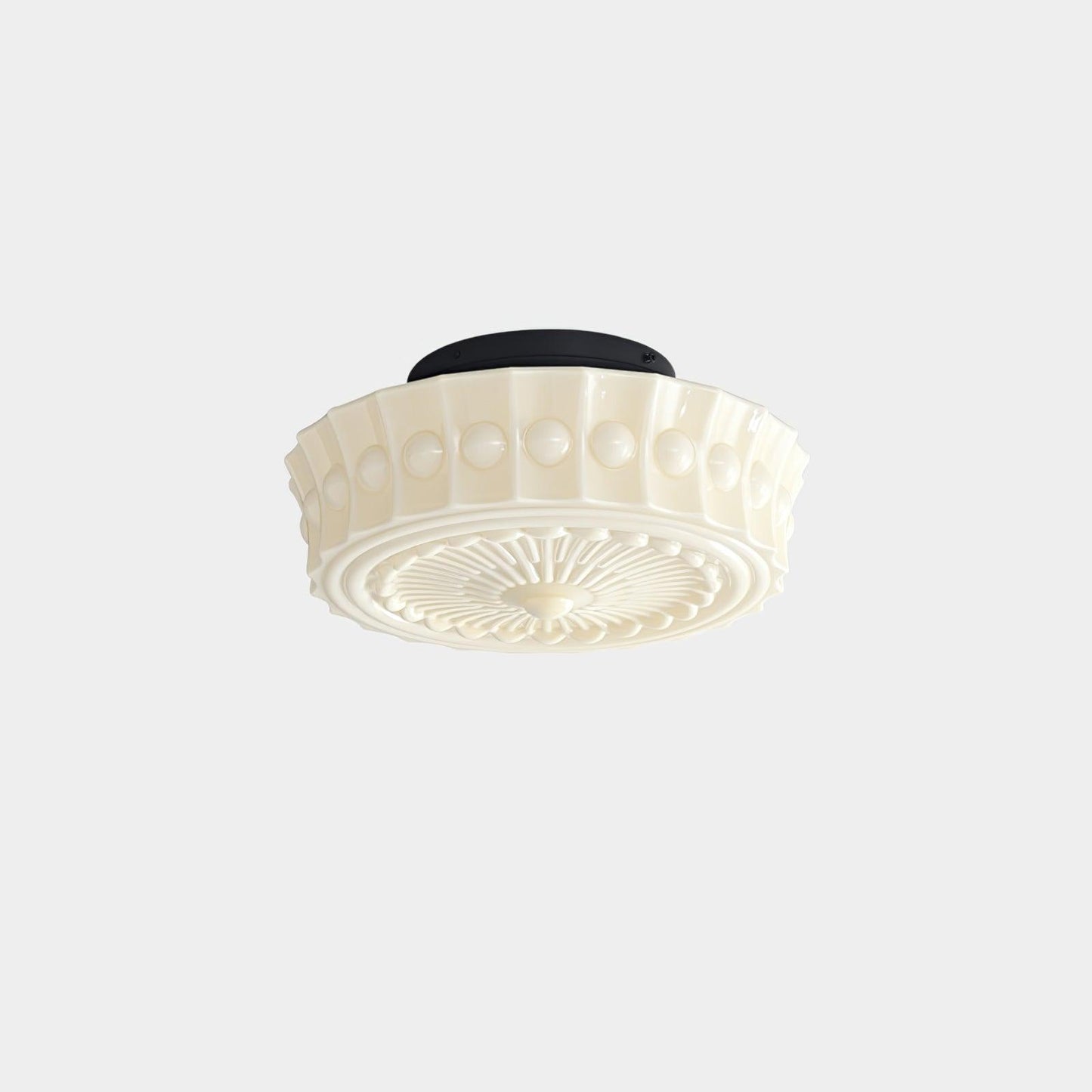 Charles Edwards Ceiling Lamp | Metal & Glass | Black Finish