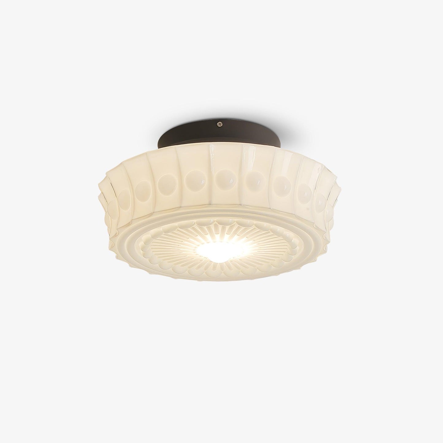 Charles Edwards Ceiling Lamp | Metal & Glass | Black Finish