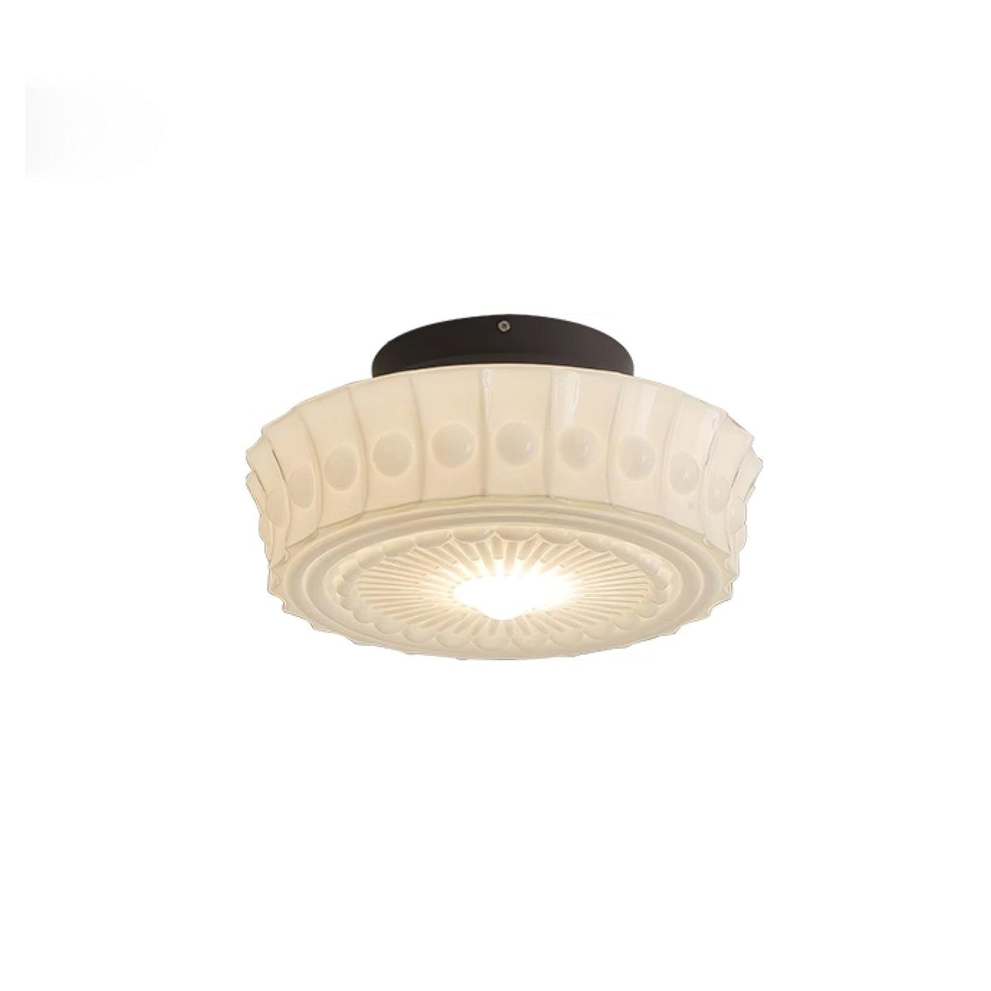 Charles Edwards Ceiling Lamp | Metal & Glass | Black Finish