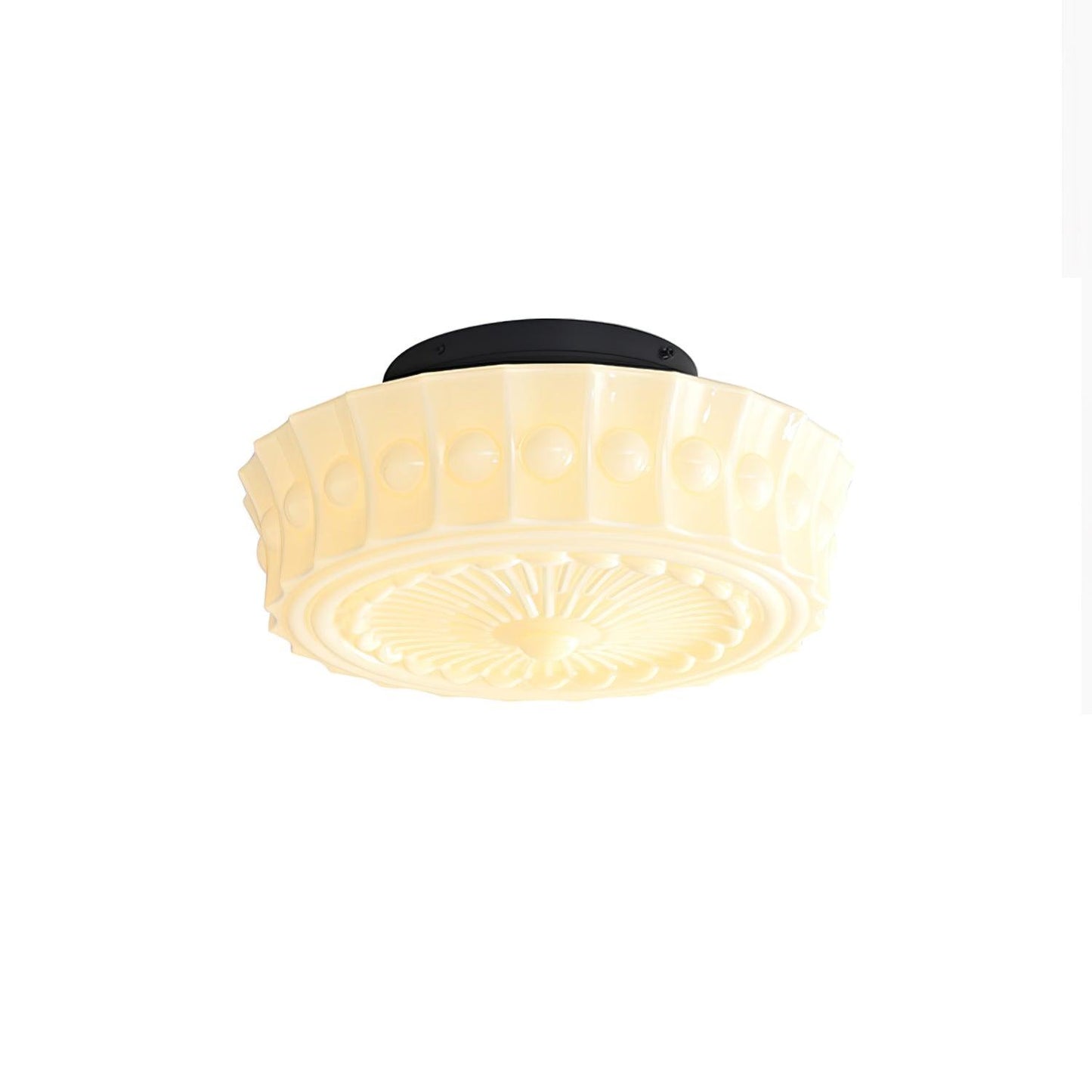 Charles Edwards Ceiling Lamp | Metal & Glass | Black Finish
