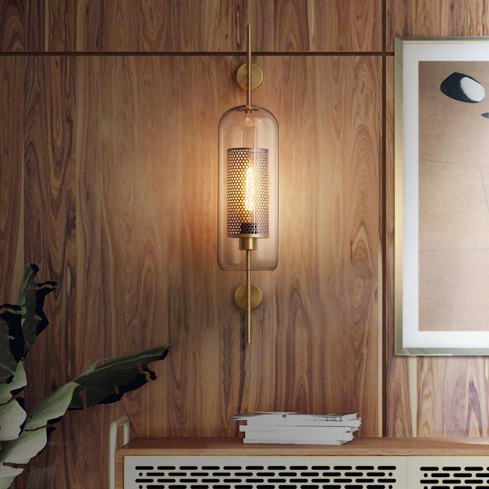 Chiswick Glass Wall Light | Clear Glass & Metal | Set of 2