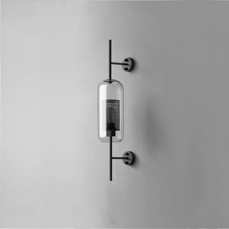 Chiswick Glass Wall Light | Clear Glass & Metal | Set of 2