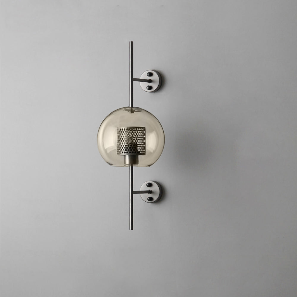 Chiswick Glass Wall Light | Clear Glass & Metal | Set of 2
