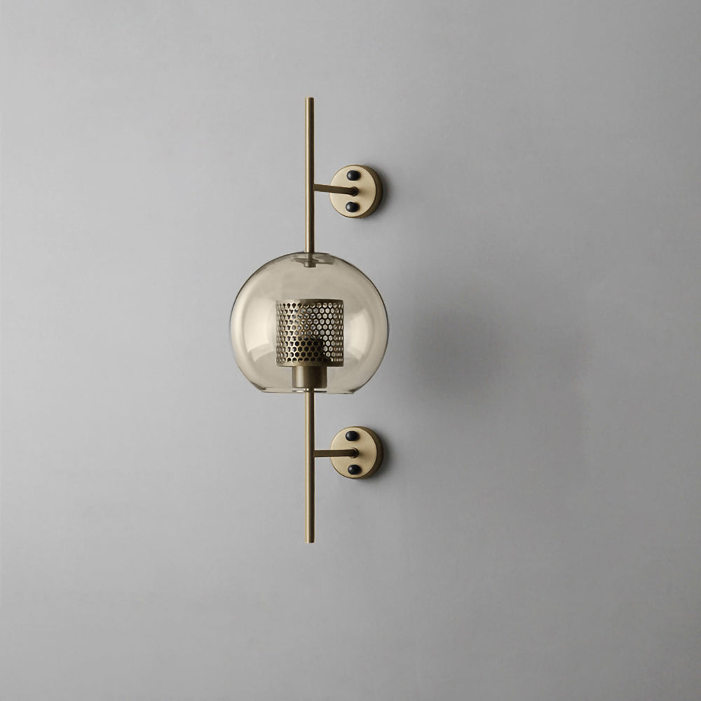 Chiswick Glass Wall Light | Clear Glass & Metal | Set of 2