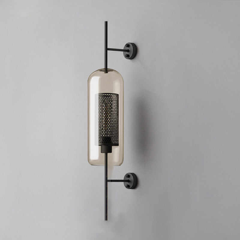 Chiswick Glass Wall Light | Clear Glass & Metal | Set of 2