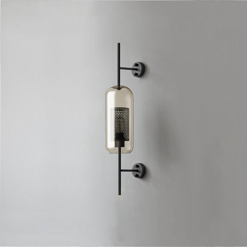 Chiswick Glass Wall Light | Clear Glass & Metal | Set of 2