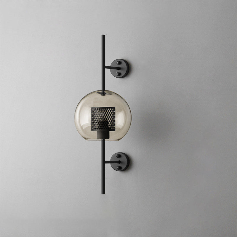 Chiswick Glass Wall Light | Clear Glass & Metal | Set of 2
