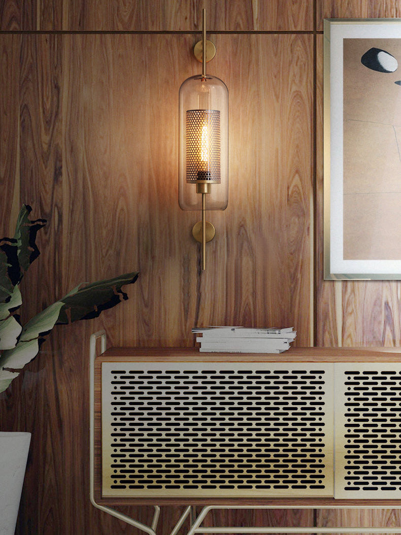 Chiswick Glass Wall Light | Clear Glass & Metal | Set of 2