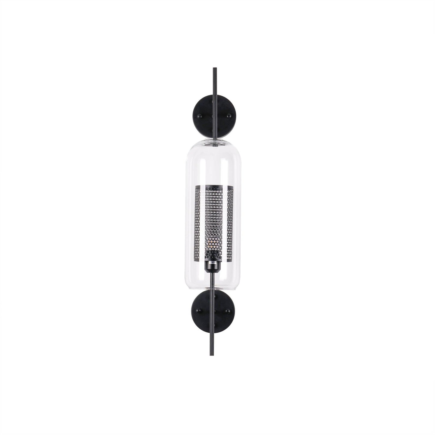 Chiswick Glass Wall Light | Clear Glass & Metal | Set of 2