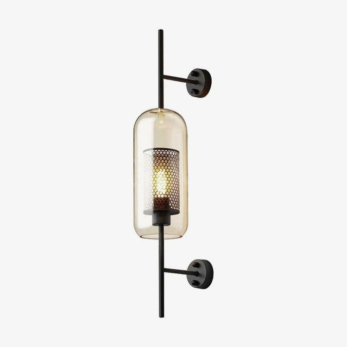 Chiswick Glass Wall Light | Clear Glass & Metal | Set of 2