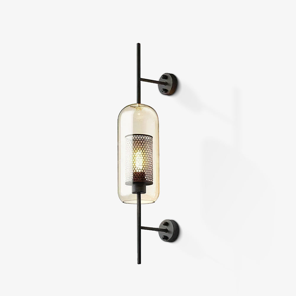 Chiswick Glass Wall Light | Clear Glass & Metal | Set of 2