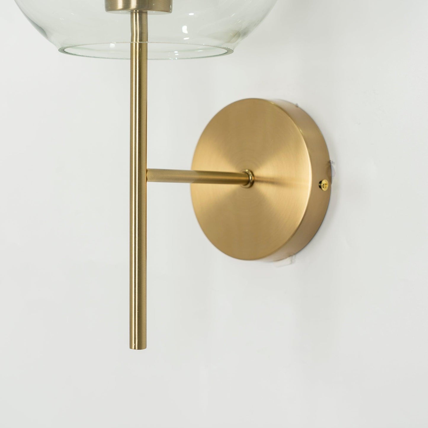 Chiswick Glass Wall Light | Clear Glass & Metal | Set of 2