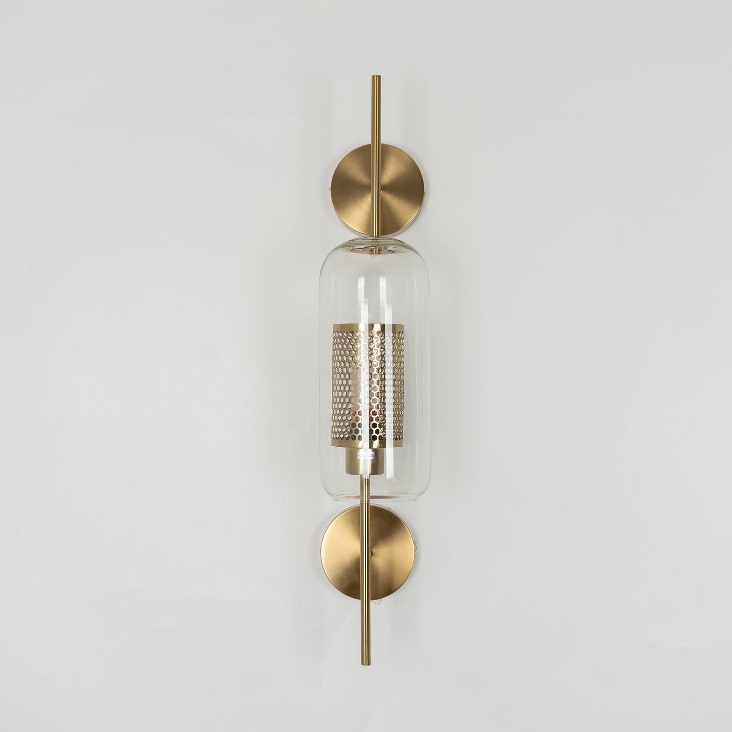 Chiswick Glass Wall Light | Clear Glass & Metal | Set of 2