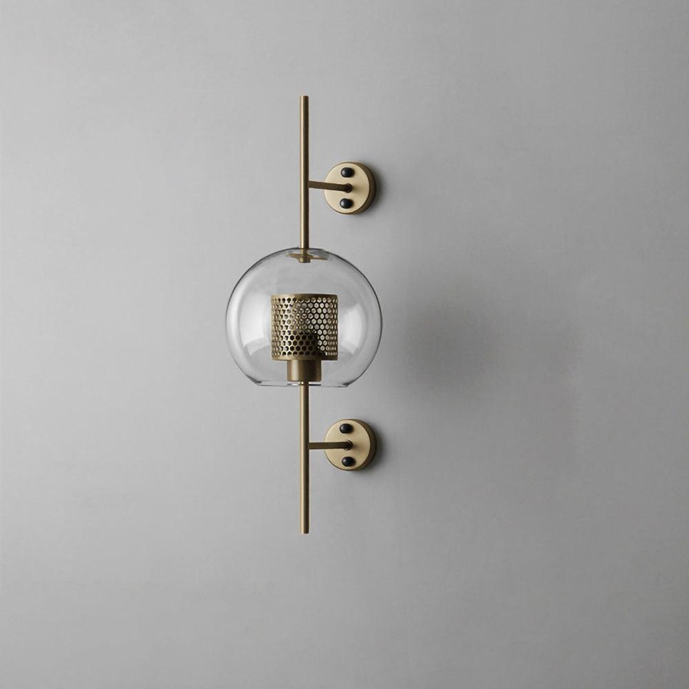 Chiswick Glass Wall Light | Clear Glass & Metal | Set of 2