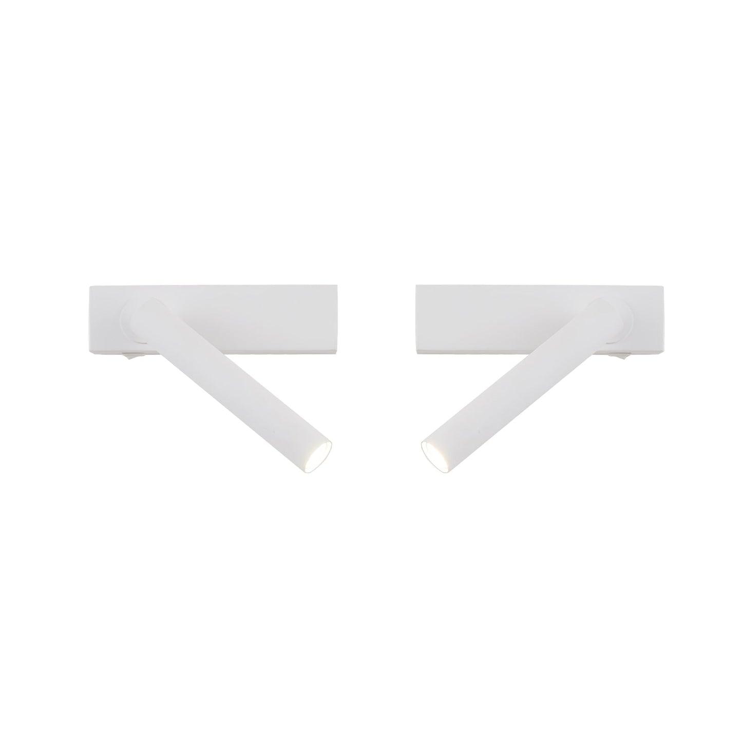 Chors Recessed Wall Lamp | Metal | White/Black | Set of 2