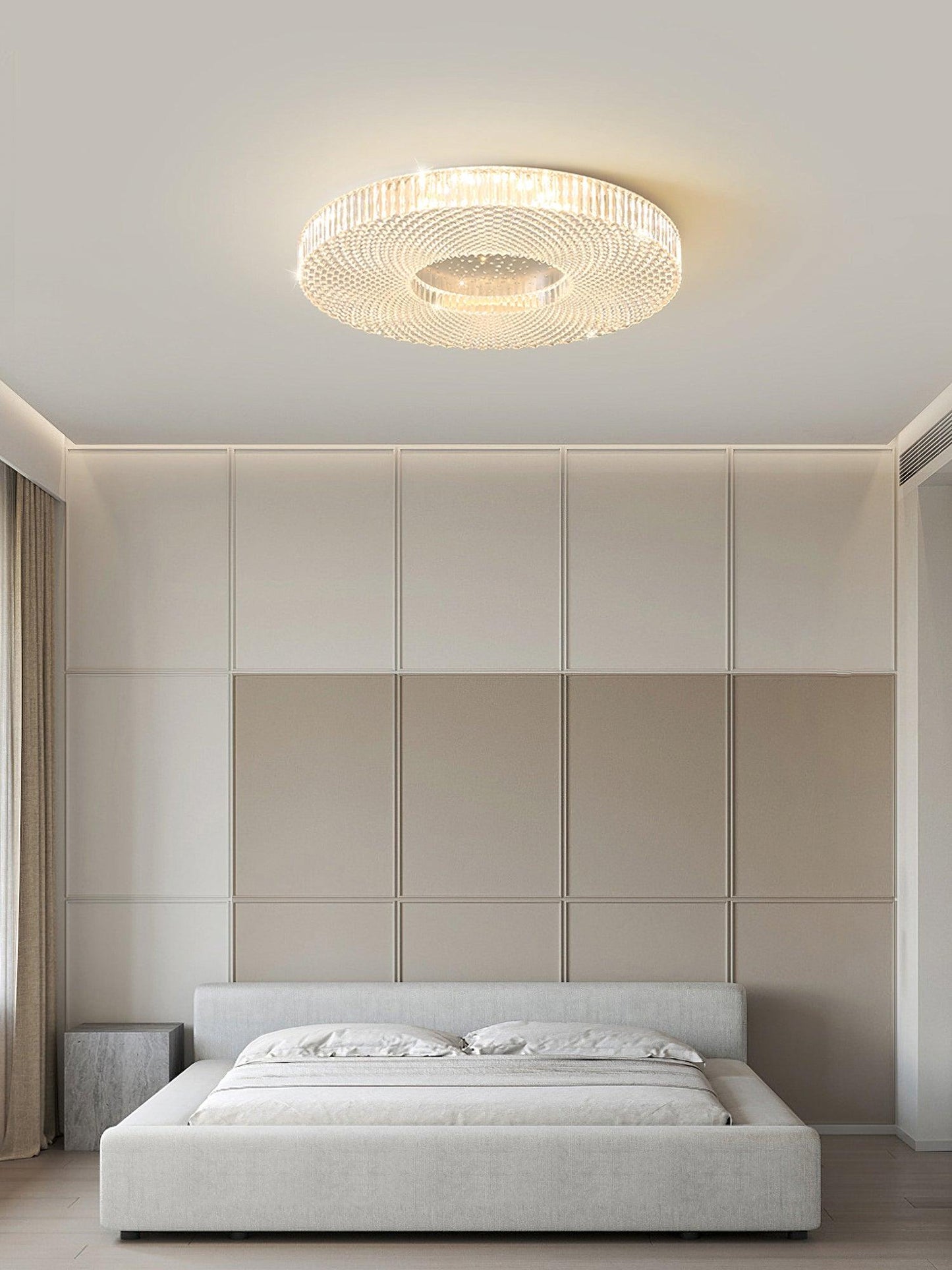 Cimona Flush Light | Iron & Acrylic | Gold or White