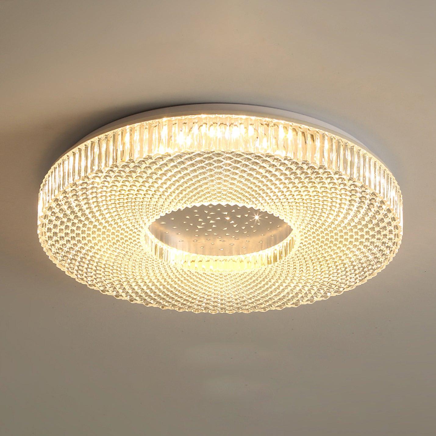 Cimona Flush Light | Iron & Acrylic | Gold or White