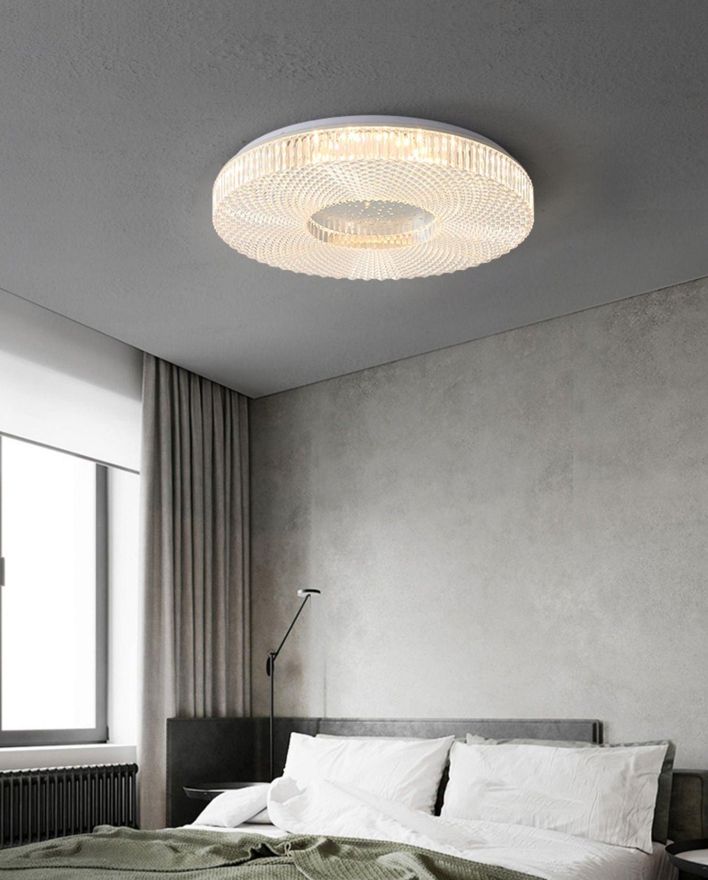 Cimona Flush Light | Iron & Acrylic | Gold or White