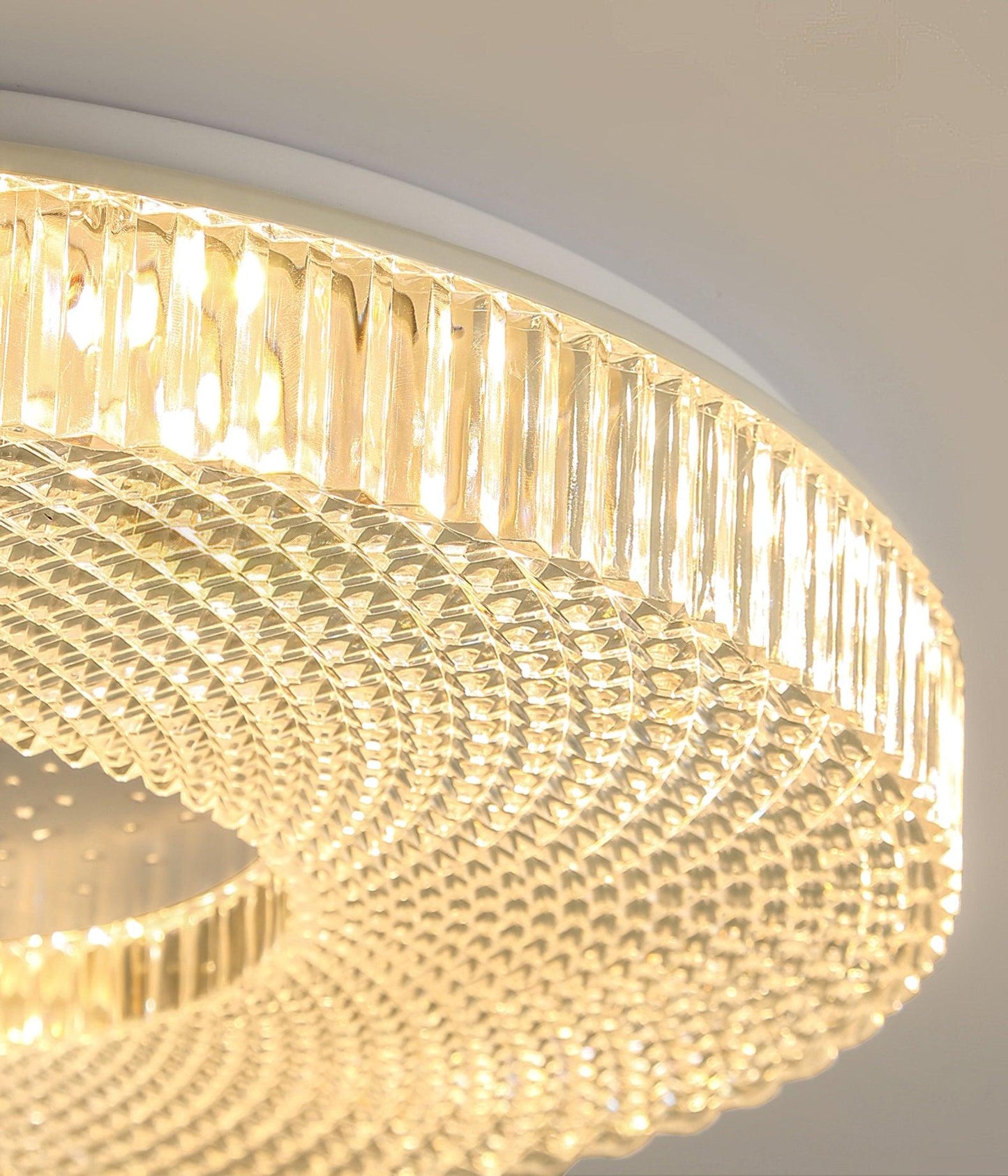 Cimona Flush Light | Iron & Acrylic | Gold or White