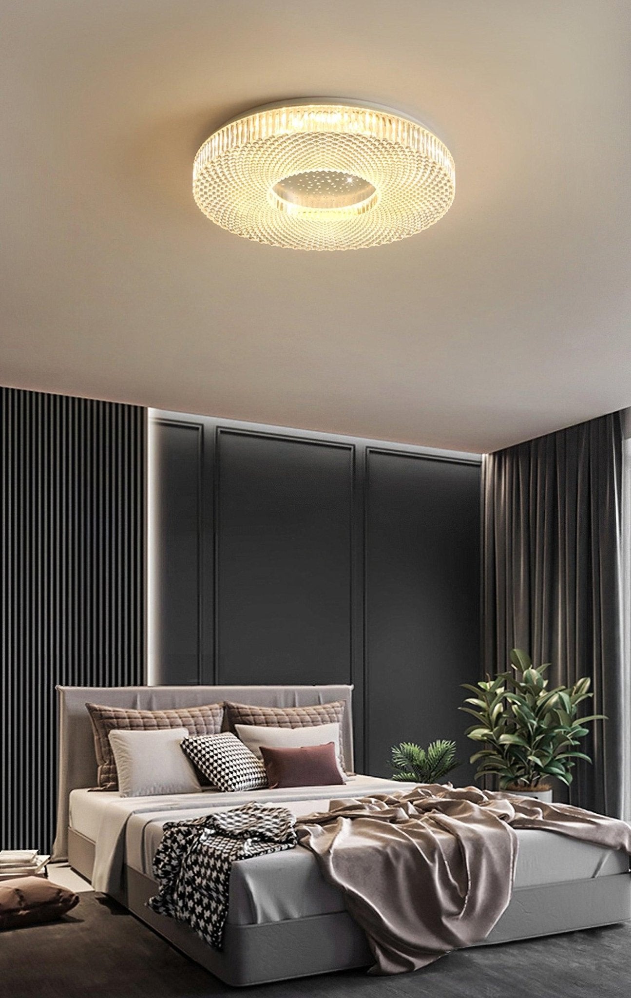 Cimona Flush Light | Iron & Acrylic | Gold or White