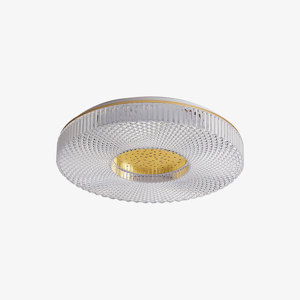 Cimona Flush Light | Iron & Acrylic | Gold or White