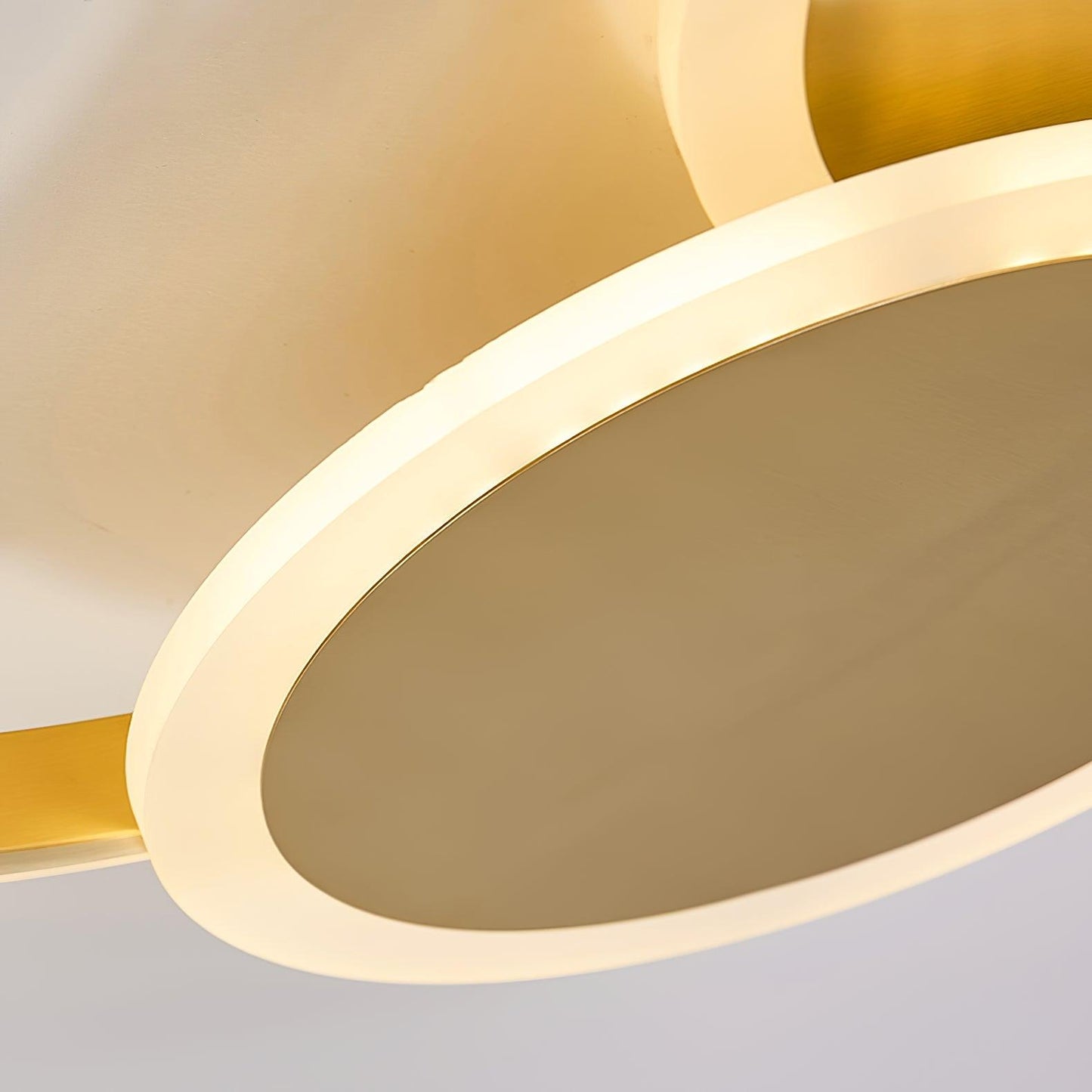 Circles LED Ceiling Light | Gold Finish | 3 Lighting Rings