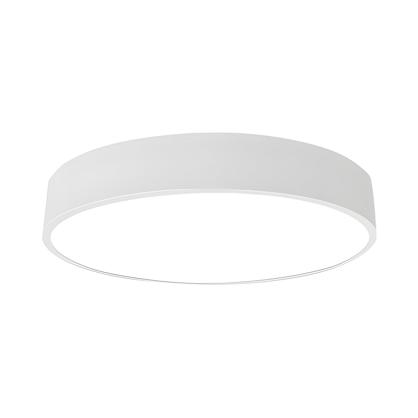 Circular Slimline Ceiling Light | Metal & Acrylic | Black or White