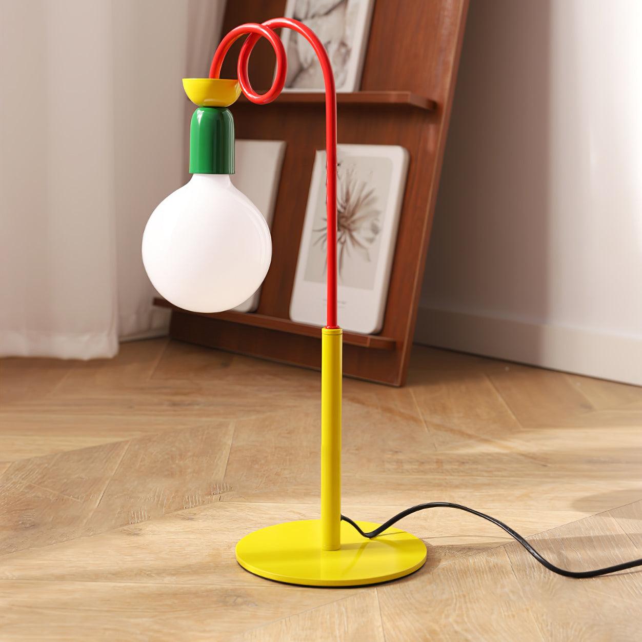 Circulo Play Table Lamp | Geometric Design | Red, Green, Yellow Accents