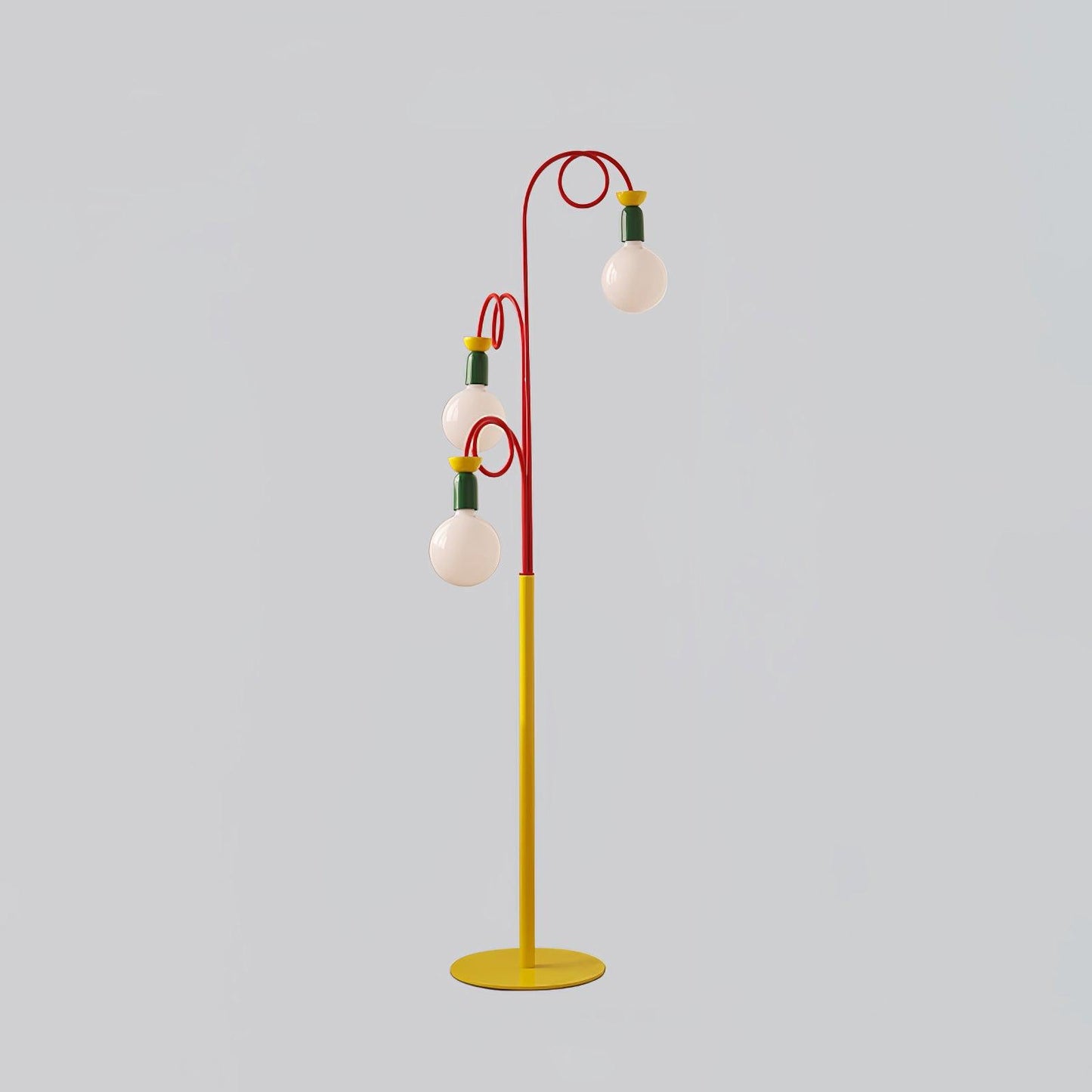 Circulo Play Table Lamp | Geometric Design | Red, Green, Yellow Accents