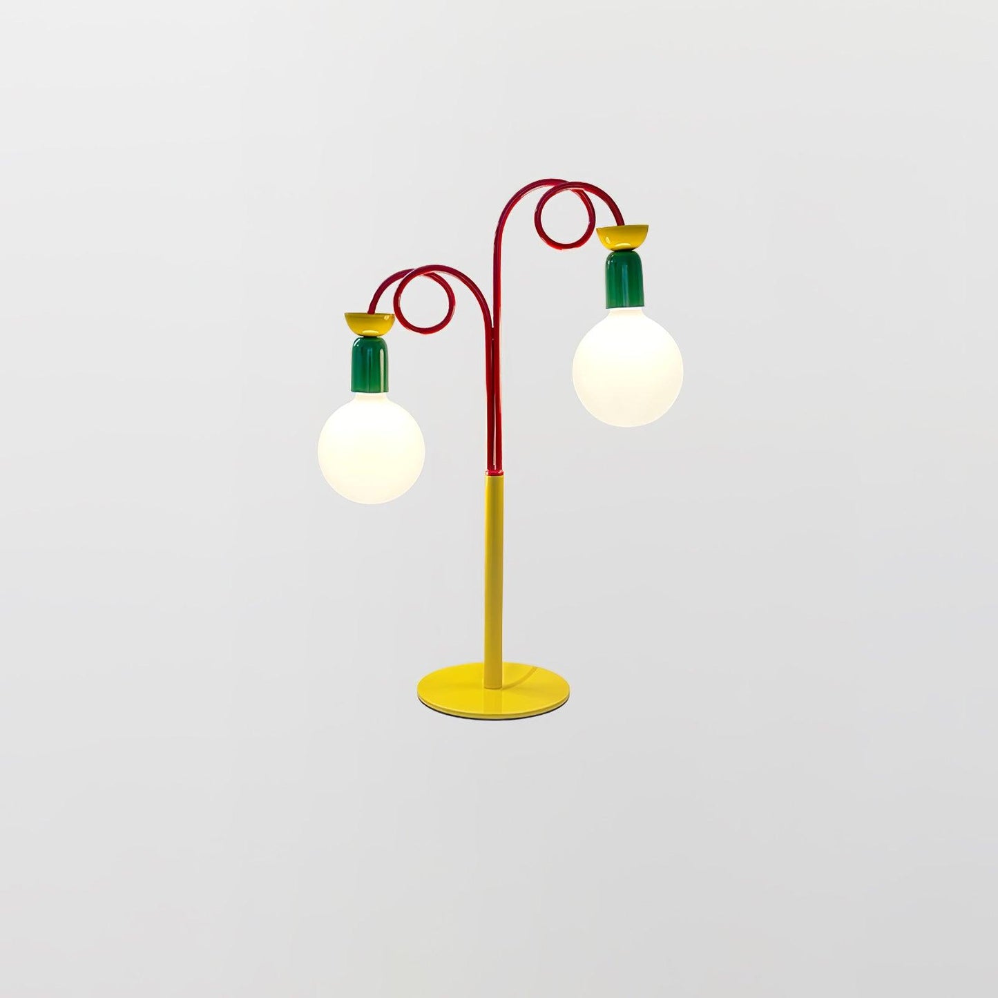 Circulo Play Table Lamp | Geometric Design | Red, Green, Yellow Accents