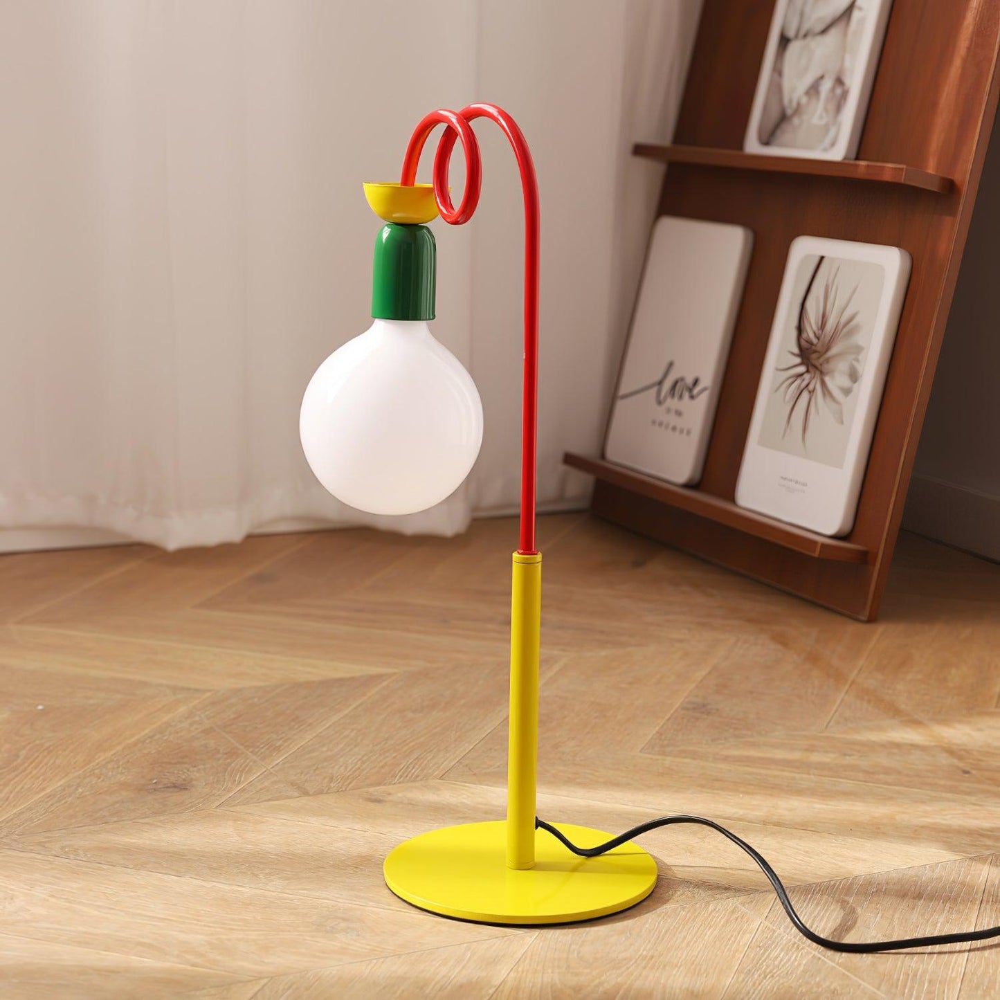 Circulo Play Table Lamp | Geometric Design | Red, Green, Yellow Accents