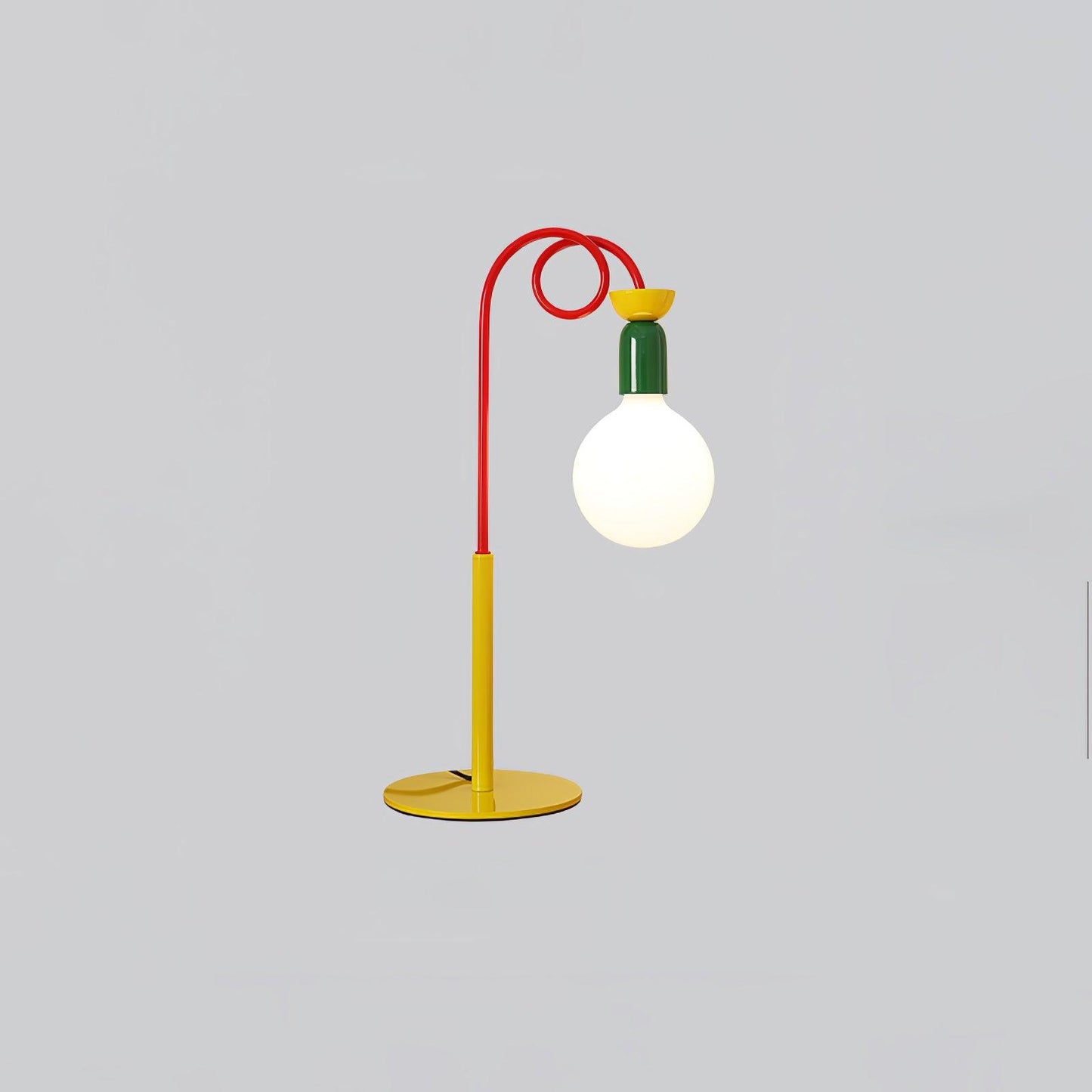 Circulo Play Table Lamp | Geometric Design | Red, Green, Yellow Accents