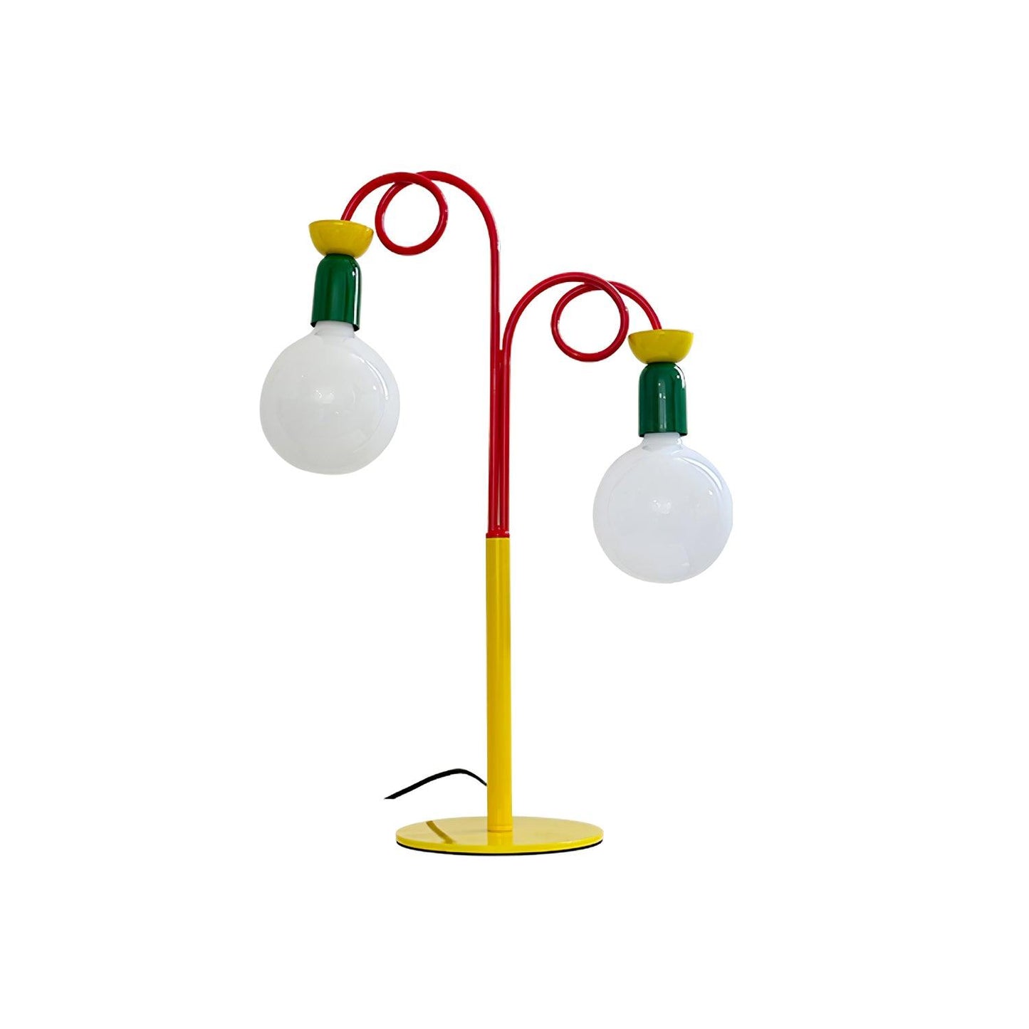 Circulo Play Table Lamp | Geometric Design | Red, Green, Yellow Accents