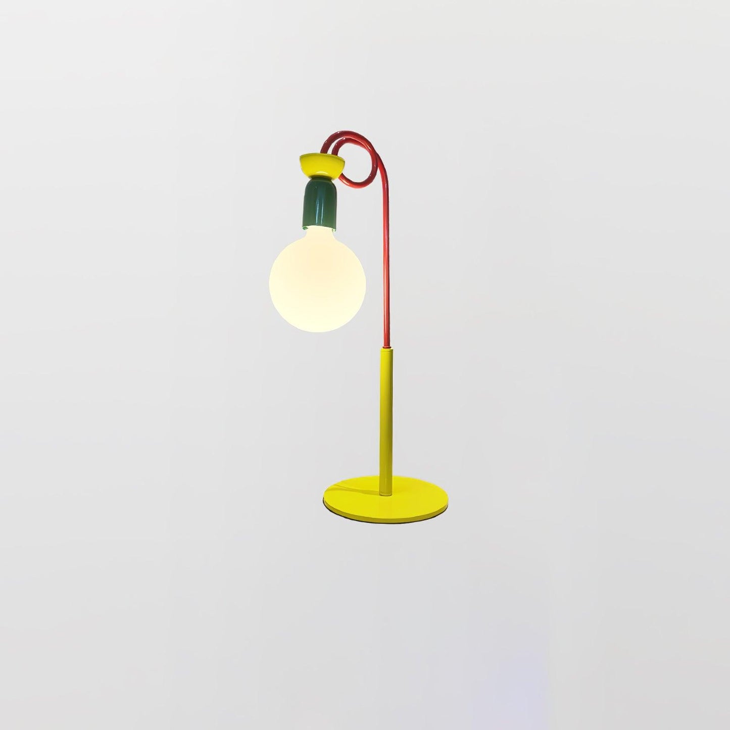 Circulo Play Table Lamp | Geometric Design | Red, Green, Yellow Accents