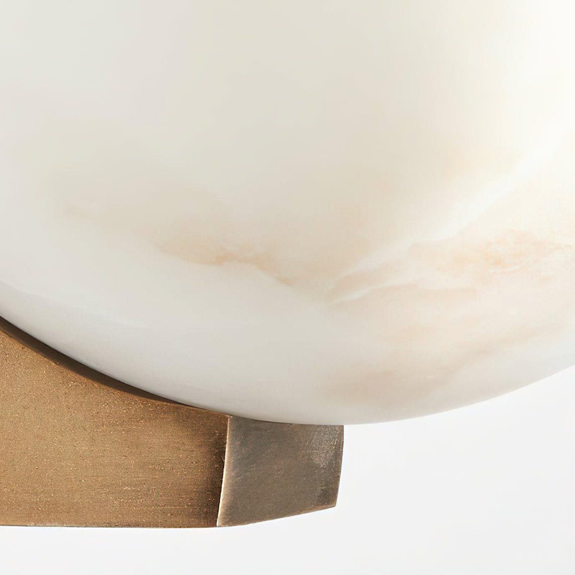 Clara Sconce | Alabaster Shade | Bronze/Black/Nickel Finish