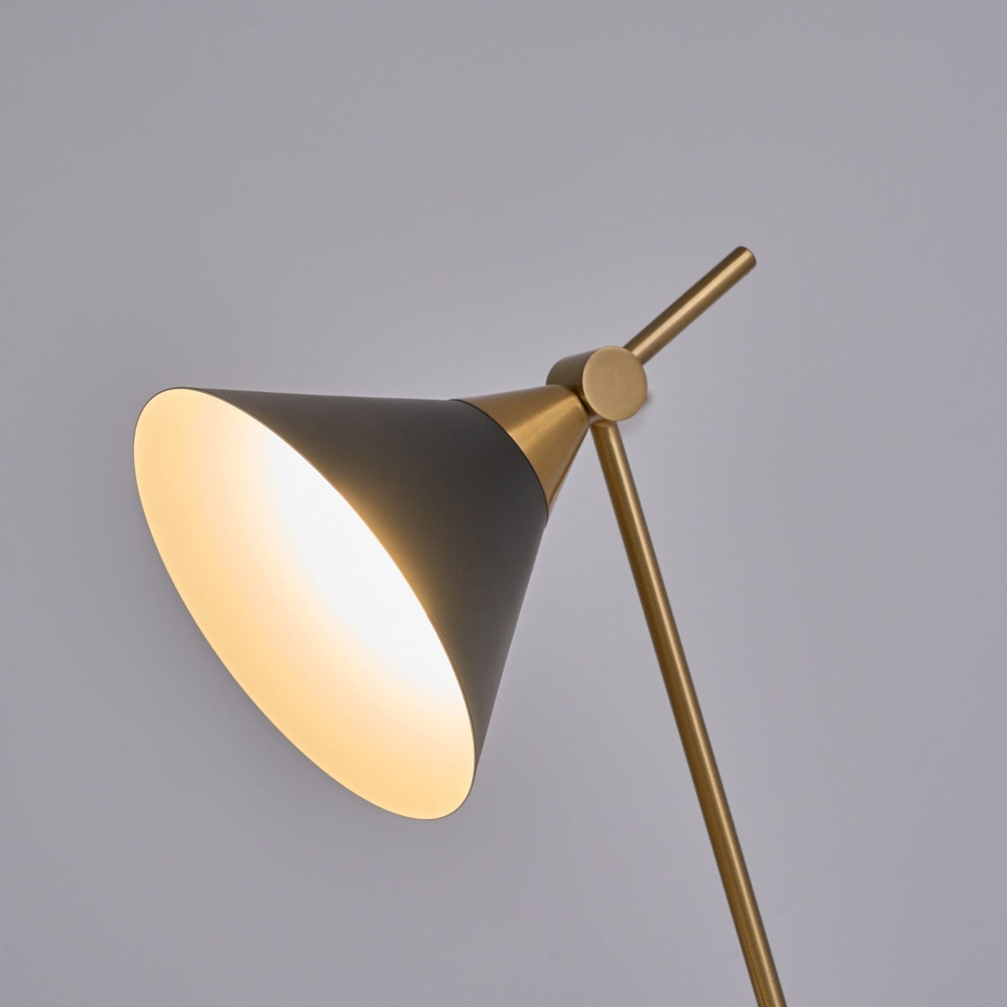 Cleo Table Lamp | Iron & Marble | Gold, Black, White