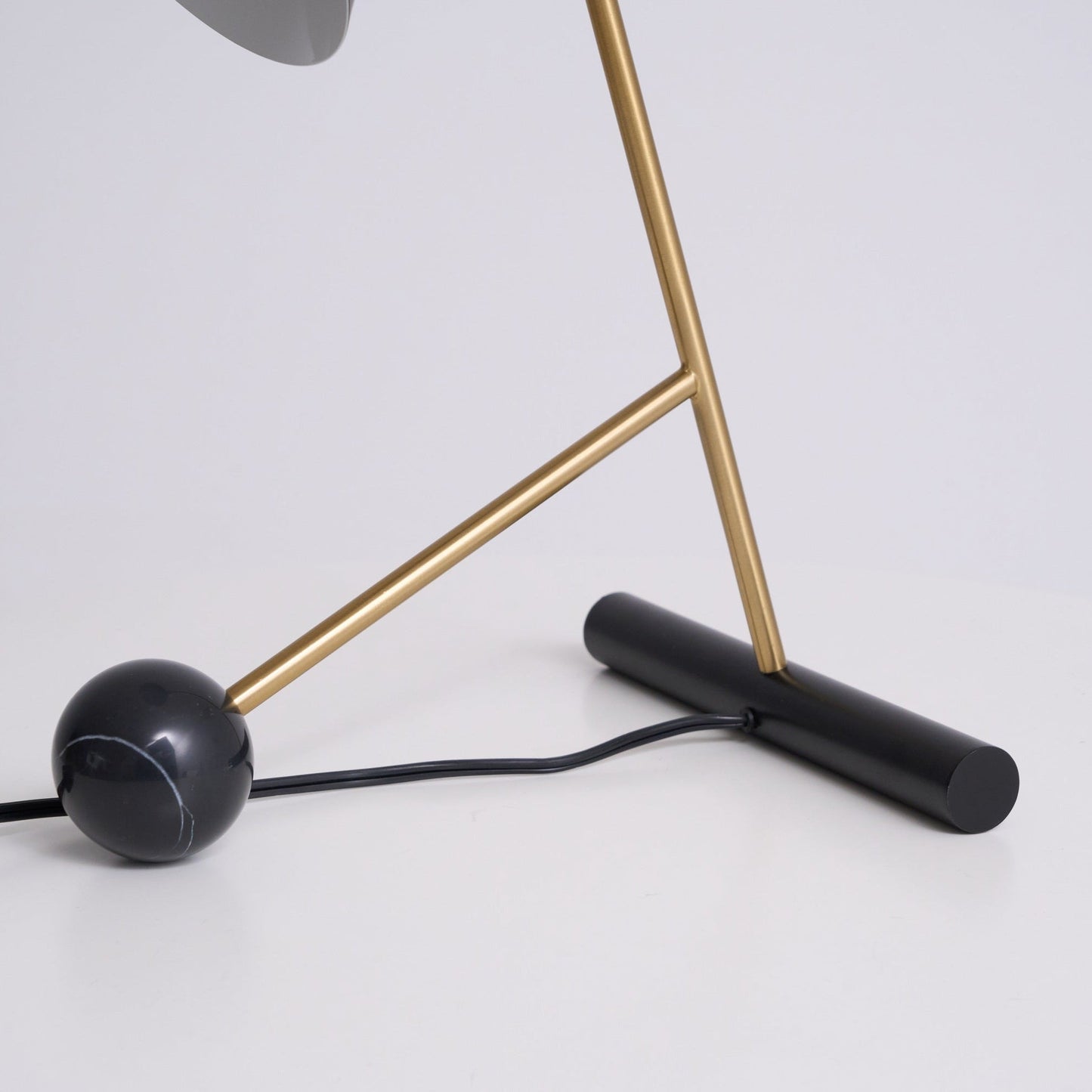 Cleo Table Lamp | Iron & Marble | Gold, Black, White